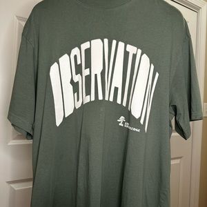 H&M Green & White Graphic T-Shirt